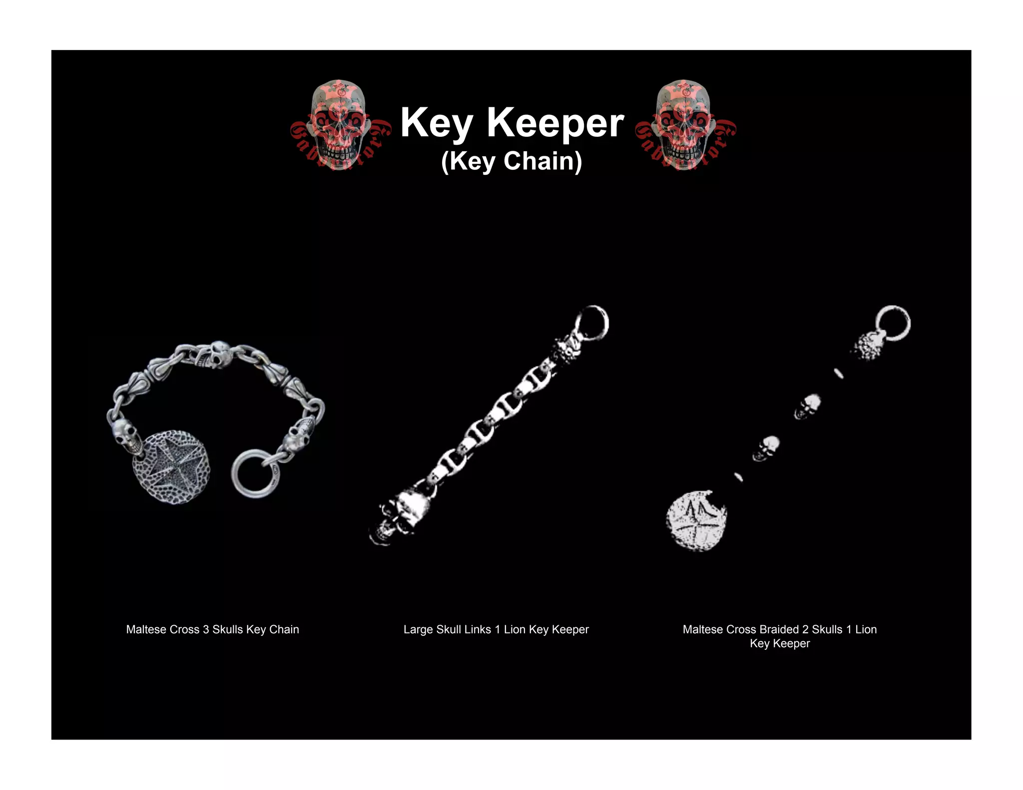 アクセサリー MALTESE CROSS CHISELED BLOB Gaboratory MALTESE CROSS CHISELED BLOB Gaboratory Gaboratory Skull on clip