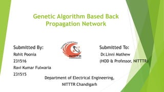 GABPN genetic algorithm based back propogation networknew.pptx