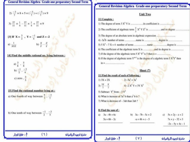 ln of inverse multiplicative Ø§Ù„Ù…Ø±Ø§Ø¬Ø¹Ø© Ø§Ù„Ø¥Ø¹Ø¯Ø§Ø¯Ù‰ Ø§Ù„Ø¬Ø¨Ø± Ù„Ù„ØµÙ Ø§Ù„Ù†Ù‡Ø§Ø¦ÙŠØ© Ø§Ù„Ø£ÙˆÙ„ ÙÙ‰ Ù„Ù„ØºØ§Øª Ù„Ù„ØªØ±Ù…