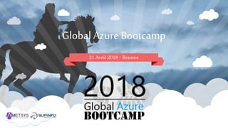 Global Azure Bootcamp
21 Avril 2018 - Rennes
 