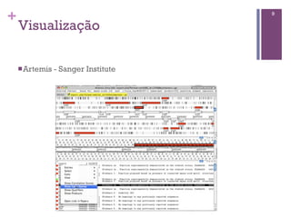 +
Visualização
nArtemis - Sanger Institute
9
 