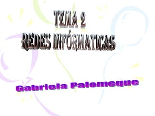 TEMA 2  REDES INFÓRMATICAS Gabriela Palomeque 
