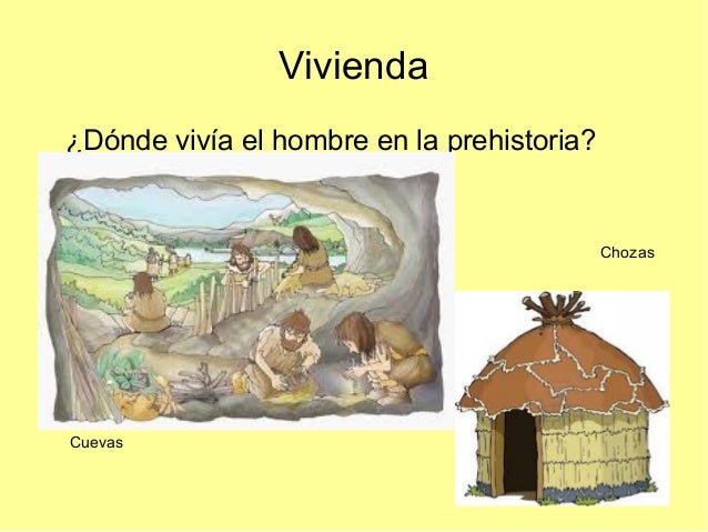 Vivienda¿Dónde vivía el hombre en la prehistoria?                                            ChozasCuevas 