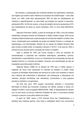 A Trajetória do poder da mulher: do lar ao mercado de trabalho 