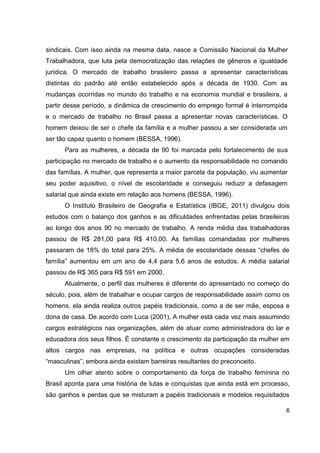 A Trajetória do poder da mulher: do lar ao mercado de trabalho 
