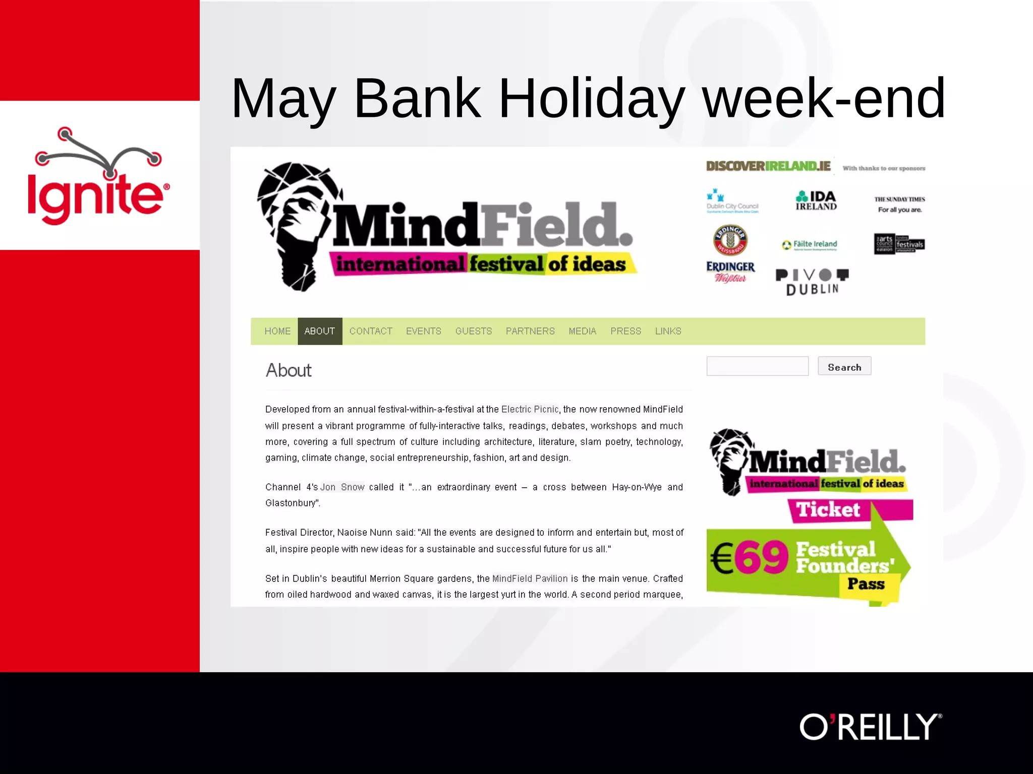 May Bank Holiday week-end 