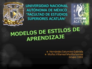 UNIVERSIDAD NACIONAL 
AUTÓNOMA DE MÉXICO 
“FACULTAD DE ESTUDIOS 
SUPERIORES ACATLÁN” 
 