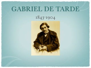GABRIEL DE TARDE
     1843-1904
 