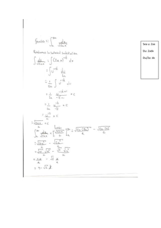 Sea u: 2ax
Du: 2adx
Du/2a: dx
 