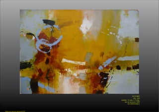 1
1	 Todos los precios incluyen IGV
OCTUBRE
óleo /tela
medidas 55 pulg. x 72 pulg.
año de ejecución: 2009
NO DISPONIBLE
 