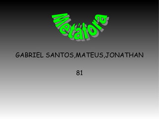 GABRIEL SANTOS,MATEUS,JONATHAN 81 Metáfora 