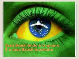 Esse Brasil lindo e trigueiro
É o meu Brasil brasileiro

 
