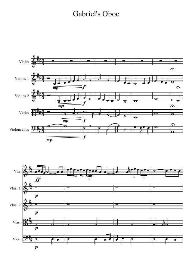 Gabriels oboe for_strings_and_violin_solo