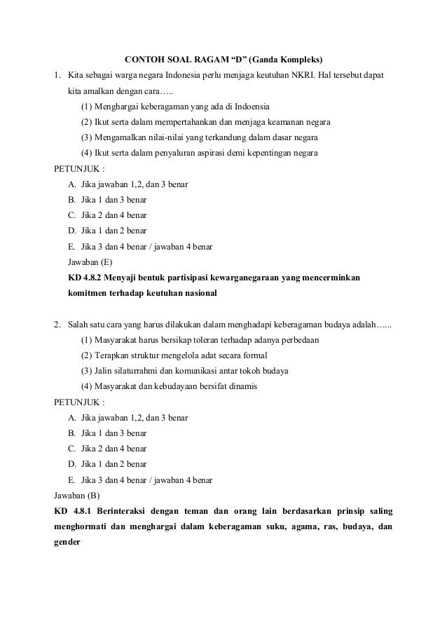 Contoh Soal Beserta Pembahasannya Tentang Ancaman Terhadap