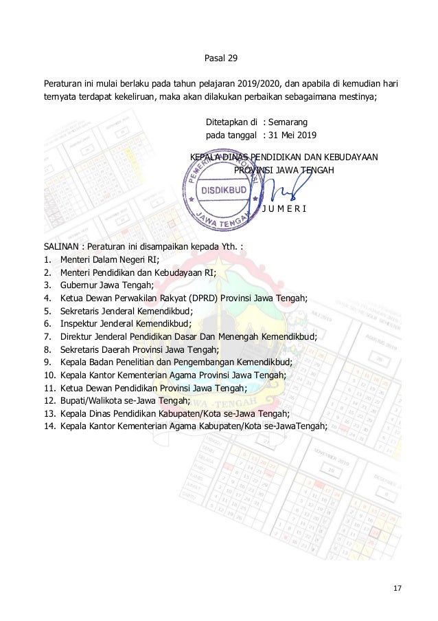 Juknis Kaldik Provinsi Jawa Tengah Tp 20192020