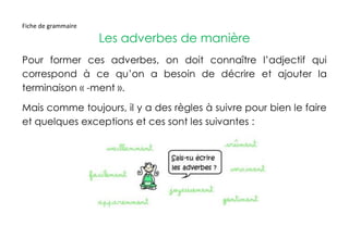 Gaby Soriano 5 Les Adverbes De Maniere