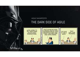 THE DARK SIDE OF AGILE
AGILE MANIFESTO
 