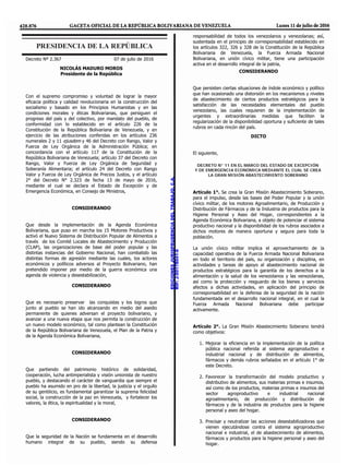 
REPÚBLICA BOLIVARIANA DE VENEZUELA
DESPACHO DEL PRESIDENTE
 








         

         
       

         
        
        

        
         

         
        

           
          






       



         
       
        
       
        


REPÚBLICA BOLIVARIANA DE VENEZUELA
DESPACHO DEL PRESIDENTE



          
          
       









      












       
       







       
       


      
       









REPÚBLICA BOLIVARIANA DE VENEZUELA
DESPACHO DEL PRESIDENTE





       
      
       
      


















        


         


        

          
        
         
         
          
        


REPÚBLICA BOLIVARIANA DE VENEZUELA
DESPACHO DEL PRESIDENTE
         
     



       


         
      
      



       


    
     
         


 
     




     

PRESIDENCIA DE LA REPÚBLICA

REPÚBLICA BOLIVARIANA DE VENEZUELA
DESPACHO DEL PRESIDENTE
 








         

         
       

         
        
        

        
         

         
        

           
          






       



         
       
        
       
        


REPÚBLICA BOLIVARIANA DE VENEZUELA
DESPACHO DEL PRESIDENTE





       
      
       
      


















        


         


        

          
        
         
         
          
        

DECRETO N° 11 EN EL MARCO DEL ESTADO DE EXCEPCIÓN
Y DE EMERGENCIA ECONÓMICA MEDIANTE EL CUAL SE CREA
LA GRAN MISIÓN ABASTECIMIENTO SOBERANO
EDICIONESJURISPRUDENCIADELTRABAJO,C.A.
RIF:J-00178041-6
 