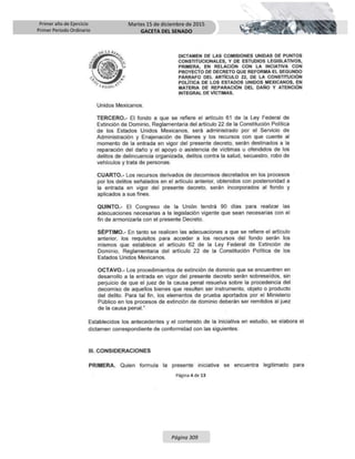 Primer año de Ejercicio
Primer Periodo Ordinario
Martes 15 de diciembre de 2015
GACETA DEL SENADO
Página 309
 