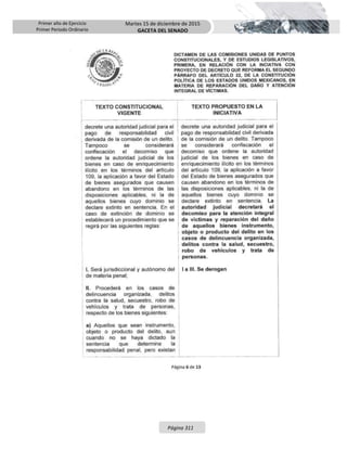 Primer año de Ejercicio
Primer Periodo Ordinario
Martes 15 de diciembre de 2015
GACETA DEL SENADO
Página 311
 