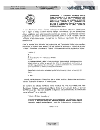Primer año de Ejercicio
Primer Periodo Ordinario
Martes 15 de diciembre de 2015
GACETA DEL SENADO
Página 313
 