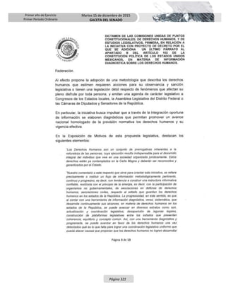 Primer año de Ejercicio
Primer Periodo Ordinario
Martes 15 de diciembre de 2015
GACETA DEL SENADO
Página 321
 