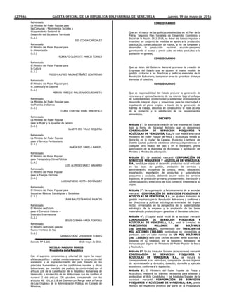 427.946 GACETA OFICIAL DE LA REPÚBLICA BOLIVARIANA DE VENEZUELA Jueves 19 de mayo de 2016

REPÚBLICA BOLIVARIANA DE VENEZUELA
DESPACHO DEL PRESIDENTE











































REPÚBLICA BOLIVARIANA DE VENEZUELA
DESPACHO DEL PRESIDENTE



























        

         







       

         
        
    







         
         
         



        

         







       

         
        
    







         
         
         




REPÚBLICA BOLIVARIANA DE VENEZUELA
DESPACHO DEL PRESIDENTE
 






         

        
        
        
         

        

         





REPÚBLICA BOLIVARIANA DE VENEZUELA
DESPACHO DEL PRESIDENTE
 






         

        
        
        
         

        

         



REPÚBLICA BOLIVARIANA DE VENEZUELA
DESPACHO DEL PRESIDENTE



        


        
         

        






        
    


        

         
        



      
     

        
     
     
       






      


REPÚBLICA BOLIVARIANA DE VENEZUELA
DESPACHO DEL PRESIDENTE



        


        
         

        






        
    


        

         
        



      
     

        
     
     
       






      


REPÚBLICA BOLIVARIANA DE VENEZUELA
DESPACHO DEL PRESIDENTE



        


        
         

        






        
    


        

         
        



      
     

        
     
     
       






      


REPÚBLICA BOLIVARIANA DE VENEZUELA
DESPACHO DEL PRESIDENTE



        


        
         

        






        
    


        

         
        



      
     

        
     
     
       






      


REPÚBLICA BOLIVARIANA DE VENEZUELA
DESPACHO DEL PRESIDENTE
        
       
       
         



         
    
       
   
    
      
        
        
        





    
      
       
       



         
       
         
    
      

REPÚBLICA BOLIVARIANA DE VENEZUELA
DESPACHO DEL PRESIDENTE
        
       
       
         



         
    
       
   
    
      
        
        
        





    
      
       
       



         
       
         
    
      
        
        

REPÚBLICA BOLIVARIANA DE VENEZUELA
DESPACHO DEL PRESIDENTE
        
       
       
         



         
    
       
   
    
      
        
        
        





    
      
       
       



         
       
         
    
      
        
        


REPÚBLICA BOLIVARIANA DE VENEZUELA
DESPACHO DEL PRESIDENTE
        
       
       
         



         
    
       
   
    
      
        
        
        





    
      
       
       



         
       
         
    
      
        
        


















REPÚBLICA BOLIVARIANA DE VENEZUELA
DESPACHO DEL PRESIDENTE



























REPÚBLICA BOLIVARIANA DE VENEZUELA
DESPACHO DEL PRESIDENTE
 






         

        
        
        
         

        

         





 