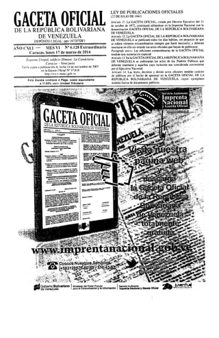 Gaceta No. 6.128