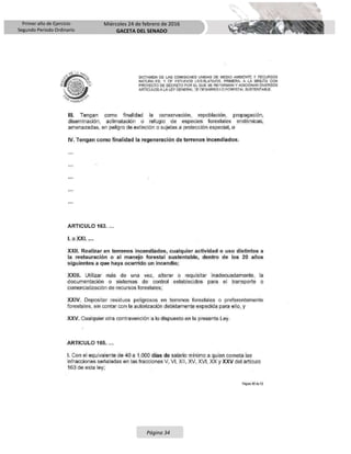 Primer año de Ejercicio
Segundo Periodo Ordinario
Miércoles 24 de febrero de 2016
GACETA DEL SENADO
Página 34
 