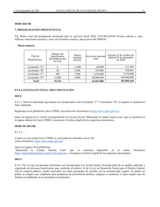 Gaceta CDMX 18 09 2020 bis