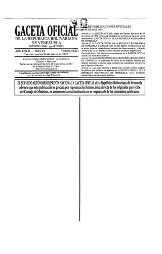 Gaceta no. 40.627