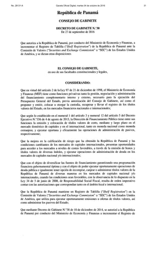 No. 28131-A Gaceta Oficial Digital, martes 04 de octubre de 2016 31
 