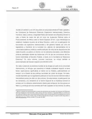 Página 40
COMISIÓN PERMANENTE
LXIII
LEGISLATURA
Segundo Receso Miércoles 15 de junio de 2016 Primer Año de Ejercicio
 