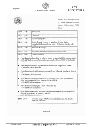 Página 82
COMISIÓN PERMANENTE
LXIII
LEGISLATURA
Segundo Receso Miércoles 15 de junio de 2016 Primer Año de Ejercicio
 