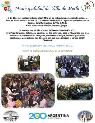 Gacetilla Municipal 22 De Mayo