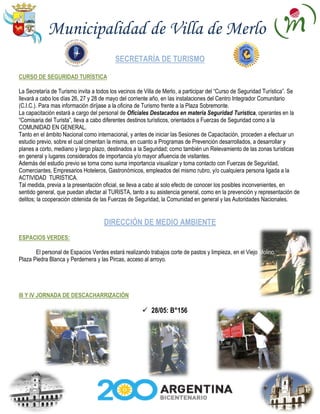 Gacetilla Municipal 22 De Mayo