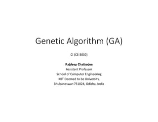 Genetic Algorithm (GA)