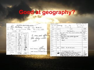 Good at geography? 