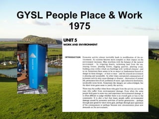 GYSL People Place & Work 1975 