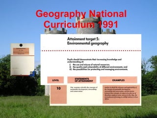 Geography National Curriculum 1991 