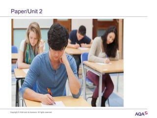 Paper/Unit 2
Copyright © AQA and its licensors. All rights reserved.
 
