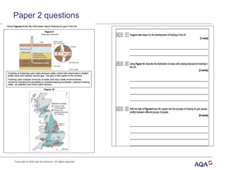 Paper 2 questions
Copyright © AQA and its licensors. All rights reserved.
 