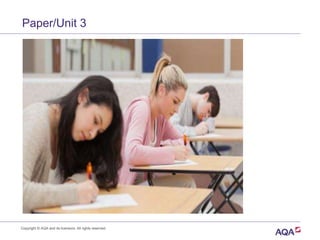 Paper/Unit 3
Copyright © AQA and its licensors. All rights reserved.
 
