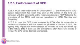 Pcw Ranking Budget GAD-Plan-and-Budget in preparation for the budget.pptx