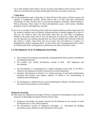 Gaedaa System Gadaa System: Indigenous Knowledge and Development Approaches | DOCX