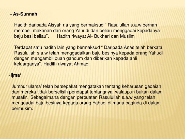 Gadaian Islam Ar Rahn