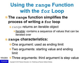 Gaddis Python 3e Chapter 04 PPT.ppt