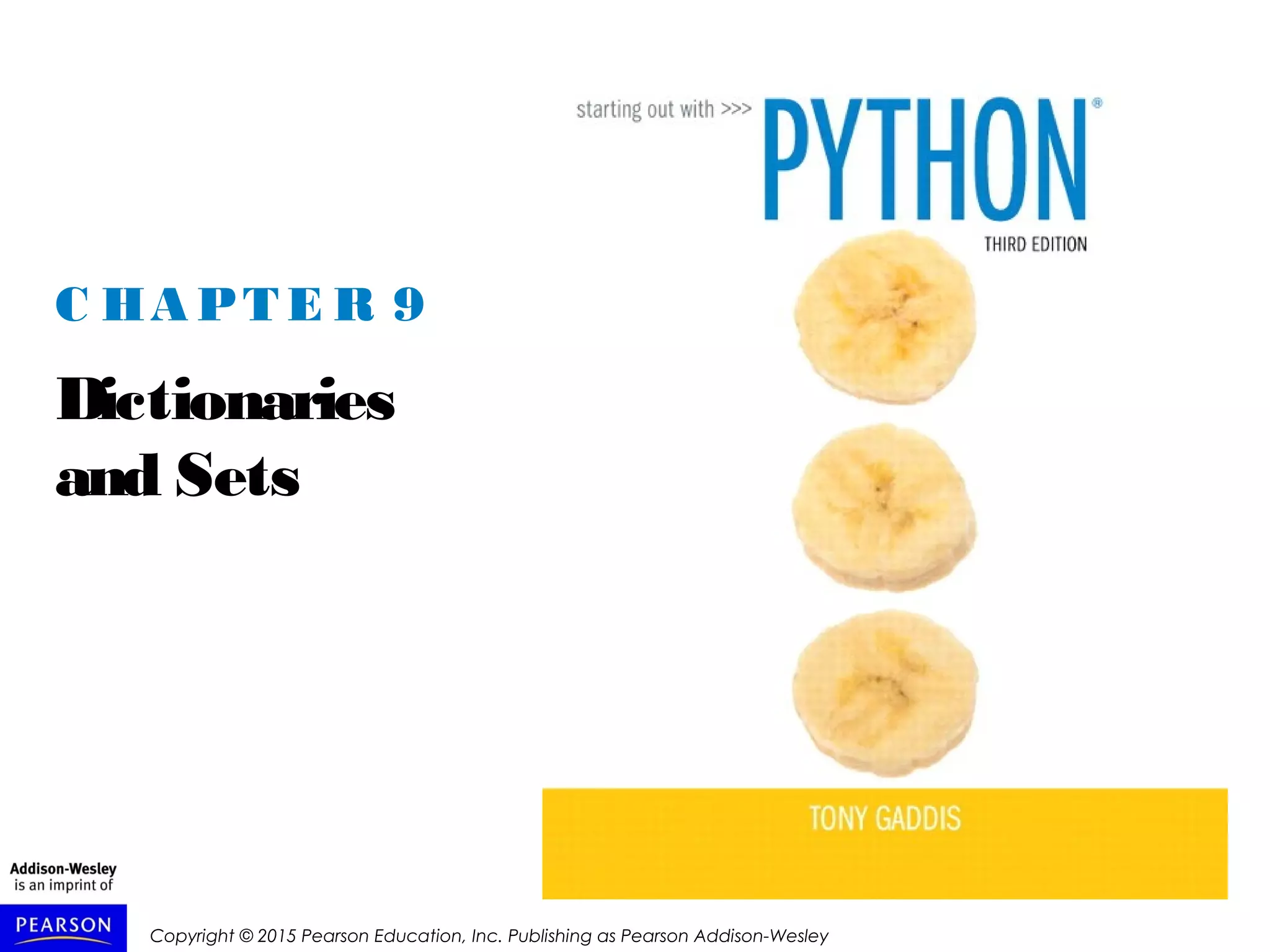 Python Dictionaries and Sets | PPT