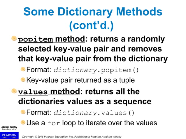 Python Dictionaries and Sets | PPT