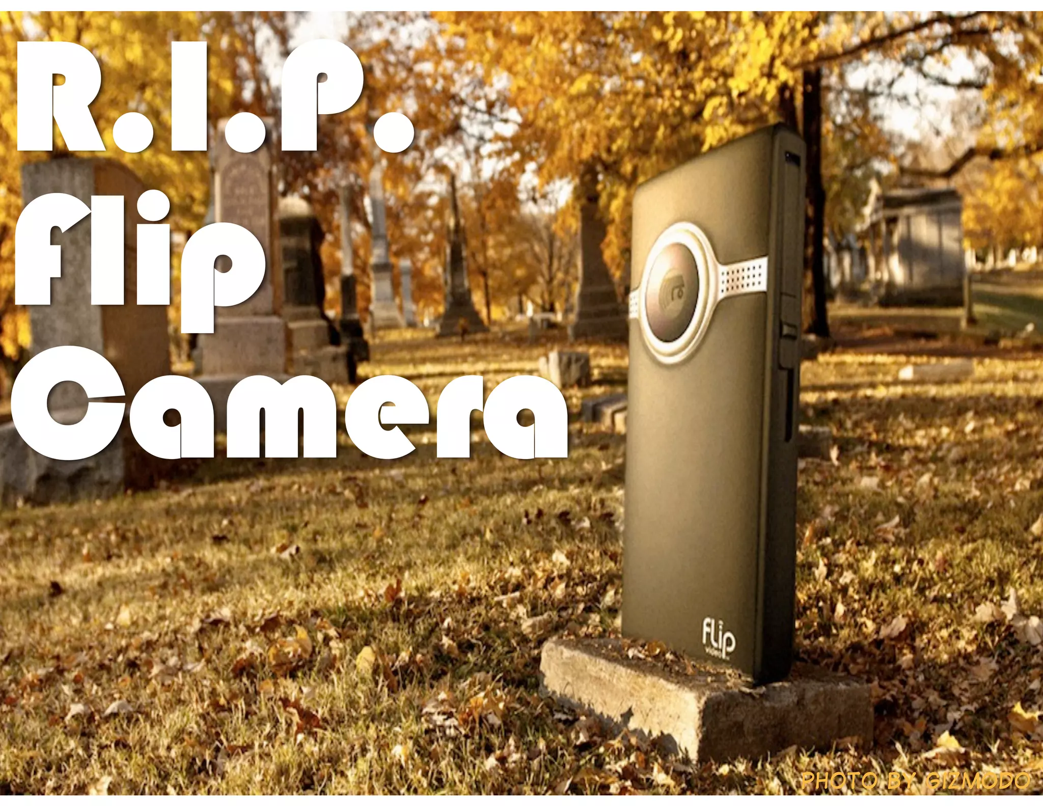 R.I.P.
Flip
Camera

         Photo by Gizmodo
 